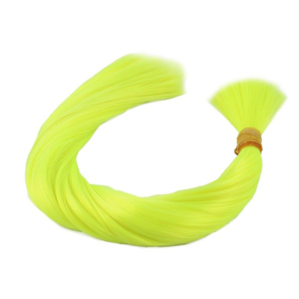 Neon Sarı Renkli Sentetik Boğum Saç - 1Kg